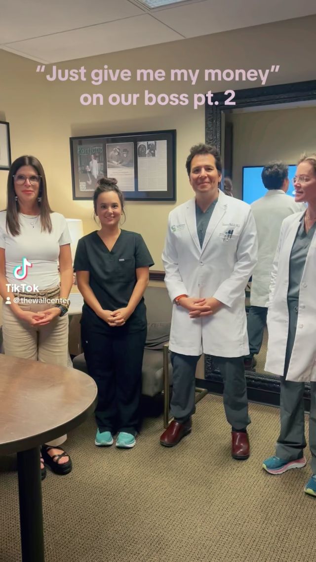 Our Patient Care Coordinator has taken over our TikTok accounts and is killing it! Make sure you give us a follow to see the lighter side of The Wall Center for Plastic Surgery.