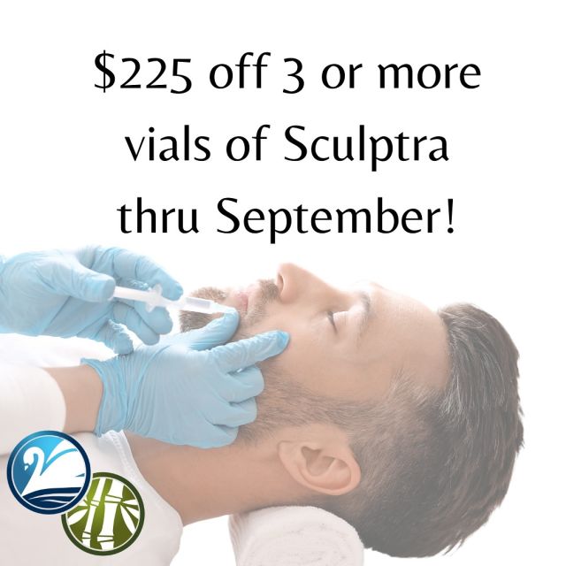 Get chiseled this month with our Sculptra special! Sculptra is special because it kickstarts the skin’s collagen regeneration that declines with age. If you have sunken cheeks, indentations between the brows, hollow eyes, or just want more definition to your bone structure, we have a custom plan for you! Call 318.520.8792 or Text 318.523.2722 to schedule your free consultation.